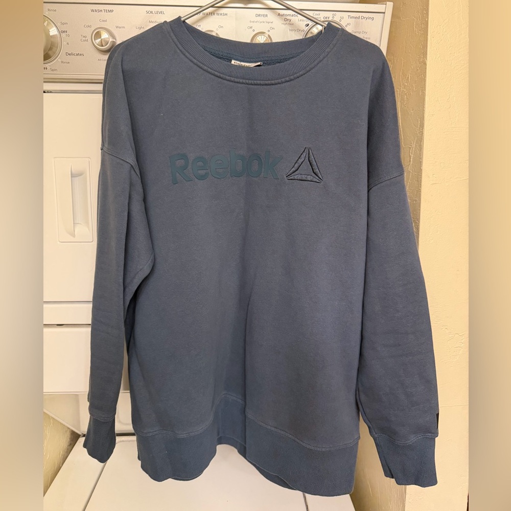 Reebok Men's Crewneck Sweater in Blue